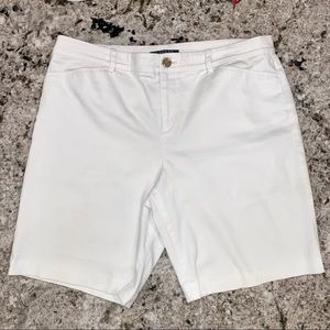 Ralph Lauren White Stretch Shorts